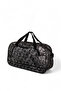 Unisex Gray Camouflage Camouflage Patterned Front Zipper Two Compartment Travel and Sports Bag - 2