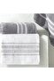 Rope Pure Cotton Cotton Turkish Bath Set White Anthracite - 2