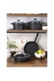 Ultra Graniks Black 7 Piece Cookware Set