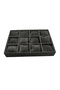 Domestic Production Tokyo Model Suede Fabric Smoked 34/24 Cm Padded Watch and Jewelry Box with Drawer Inside - 2