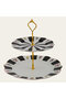Acem Black 2-Deck Fruit Bowl