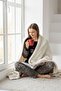 8008 Winter Fleece Plus Size Pijamas Suit - 3