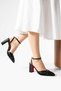 Stiletto New Season Mesh Bead Knitted Black Skin Heel Height 9 cm Thick Heel - 2