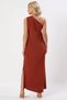 Women's Asymmetrical Neckline Sleeveless Straight Cut Maxi Aerobin Woven Dress Functional Durable Stylish - 6
