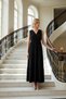 Women's V-Neck Sleeveless a Line Maxi Knitted Dress Functional Durable - 3