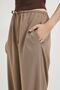 Women's Elastic Waist Tied Palazzo Loose Fit Trousers - 3
