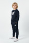 3 Thread Round Neck Thick Winter Sh Fleece-Lined Santa Cruze Print Detailed Boys Tracksuit Set - 2