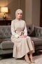 Women's Collar Standard Sleeve Long Sleeve Embroidered Woven Dress Functional Durable Aesthetic - 4
