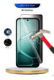 Oppo A6x 5G 2025 Premium E2E Series Privacy Full Cover Tempered Glass Clear/Black - 3
