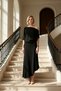 Women's Asymmetrical Neckline Sleeveless Woven A-Line Midi Dress Functional - 3