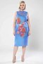 Women's Plus Size Crew Neck Sleeveless Floral Printed Midi Dress Functional Durable Stylish - 5