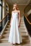 Women's Thin Strap Heart Neckline A-Line Woven Maxi Dress Functional - 3