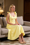 Women's Heart Neckline Thick Strap Solid Pattern Skater Fit Woven Midi Dress Functional Aesthetic - 4
