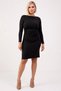 Women's Boat Neck Long Sleeve Bodycon Fit Mini Dress Plus Size Functional Durable Sports - 5