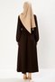 Women's Crew Neck Spanish Sleeve Plain Pattern Maxi Dress Functional Durable Quality Sports - 6