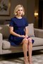 Women's Crew Neck Short Sleeve Plain Mini Skater Fit Dress Functional Durable 100% Cotton - 3
