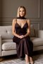 Women's V-Neck Sleeveless Satin Woven Shift Mold Maxi Dress Functional Durable Quality Stylish - 4
