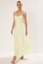 Women's Sweetheart Neckline Thin Straps Sleeveless Ruffled Maxi Dress Functional Durable Stylish 100% Cotton - 5
