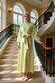 Women's Crew Neck Low Sleeve Long Sleeve Unlined Woven Dress Functional Durable Modern - 3