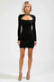 Women's Crew Neck Long Sleeve Bodycon Mini Dress Functional Durable Quality Sport - 4