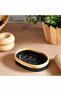 Mila Bamboo Patterned 5-Piece Bathroom Set: Trash Can, Brush, Liquid and Solid Soap Dispenser, Toothbrush Holder - 4