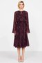 Women's Crew Neck Long Sleeve Standard Sleeve Skater Fit Midi Knitted Dress Functional Sportswear - 5