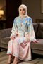 Women's Crew Neck Spanish Sleeve Belted Woven Dress Functional Durable Quality Sport - 4