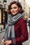Women's Soft Textured Four Seasons Wearable Vegan Pashmina Shawl Scarf - 3