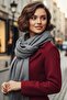 Women's Soft Textured Four Seasons Wearable Vegan Pashmina Shawl Scarf - 5