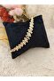 Zigzag Design Gold Detailed Steel Bracelet - 3