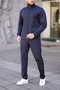 New Season Comfortable Fit Men's Navy Blue Tracksuit Set