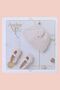 Baby Pure Cotton Baby Beanie and Booties Crochet Kit, Cream Color