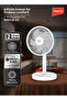 5 Inch Rechargeable Fan Breeze D5 3600mAh Type-C Strong Wind 3 Speed White Pink 2 Yr