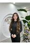 Women's Thin Knit Anthracite Long Sleeve L Stretch Fabric Soft Knitwear Sweater-Badi