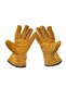 Omd Genuine Leather Barbecue Gloves - Heat Resistant Fireproof, Grill and Oven Gloves - 5