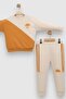 Baby Boy Raft Long Sleeve Sports Bottom Top Baby Set 100% Cotton - 3