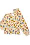 Flower Patterned 100% Cotton Single Jersey Fabric Long Sleeve Girls' Pajama Set - 3
