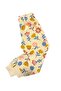 Flower Patterned 100% Cotton Single Jersey Fabric Long Sleeve Girls' Pajama Set - 5
