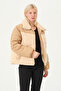 Women's Coat Plush Detailed Double Fabric Women's Coat - 3