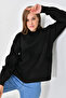 Heart Patterned Thin Oversize Knitwear Sweater - 5