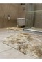 Batik Rabbit Beige Non-Slip Based 2-Piece Bathroom Rug Set - 2