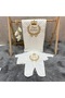 4-Piece Embroidered Chickpea Blanket Hospital Discharge Set