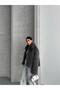 Women's Gray Collared Zippered Soft Textured Premium Fur - 2