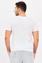 Men 4 Pieces Crew Neck Short Sleeve Brand Logo T-Shirt, White - 3