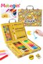 67 Colors Art Supplies Case with Oil Pastels, Crayons, Colored Pencils and Watercolor Cakes, Deluxe