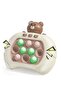 Quick Push Pop Fidget Game, Bear Shape Light Up Fast Push Bubble Sensory Toy for Kids - 5