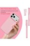 Case for iPhone 17 Pro Max Pink Slim Fit Soft Back TPU Cover Flexible Silicone Cover - 5