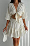 Women's Tie-Up Top & Tiered Skirt Set – Resort Whisper - 4