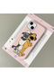 iPhone 14 Plus/15 Plus Compatible Pink Leather Textured Silicone Protects Camera Shock-Absorbing Case Cartoon - 2