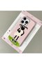 iPhone 15 Pro Max Compatible Pink Leather Textured Silicone Protects Camera Shock-Absorbing Case Cover - 3